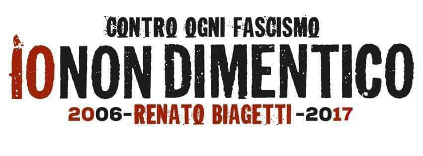 Renoize 2017 a 11 Anni dall’Assassinio di Renato Biagetti