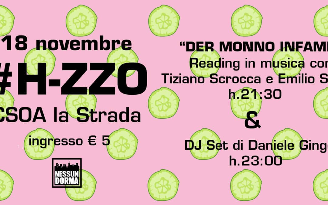 H-ZZO Reading in musica + Dj set – Serata a Sostegno di Nessun Dorma